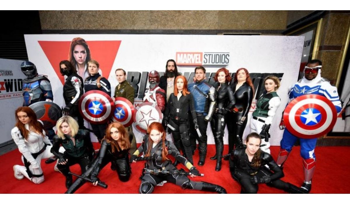 'Black Widow' screening rolls out the red carpet for London film fans